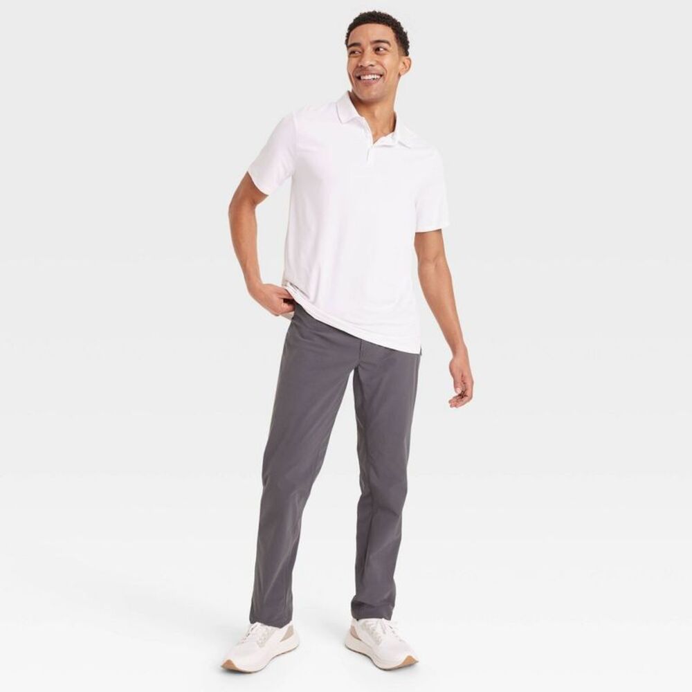 Men's Lifestyle 360 5-Pocket Golf Pants - All In Motion Dark Gray 36x30 - Picture 3 of 5